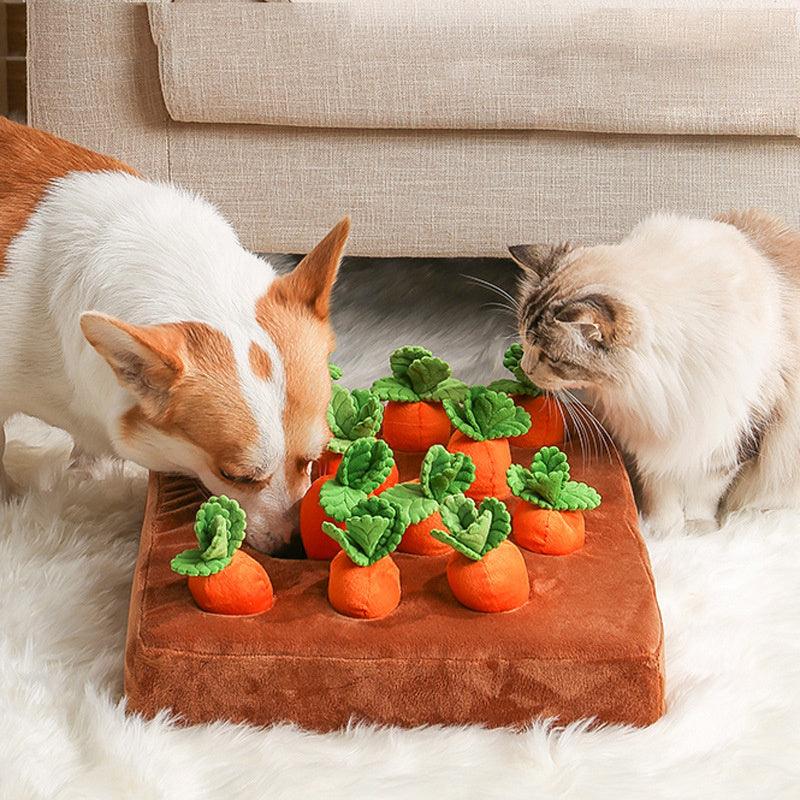 Plush Carrot Pet Snuffle Mat - Image 2