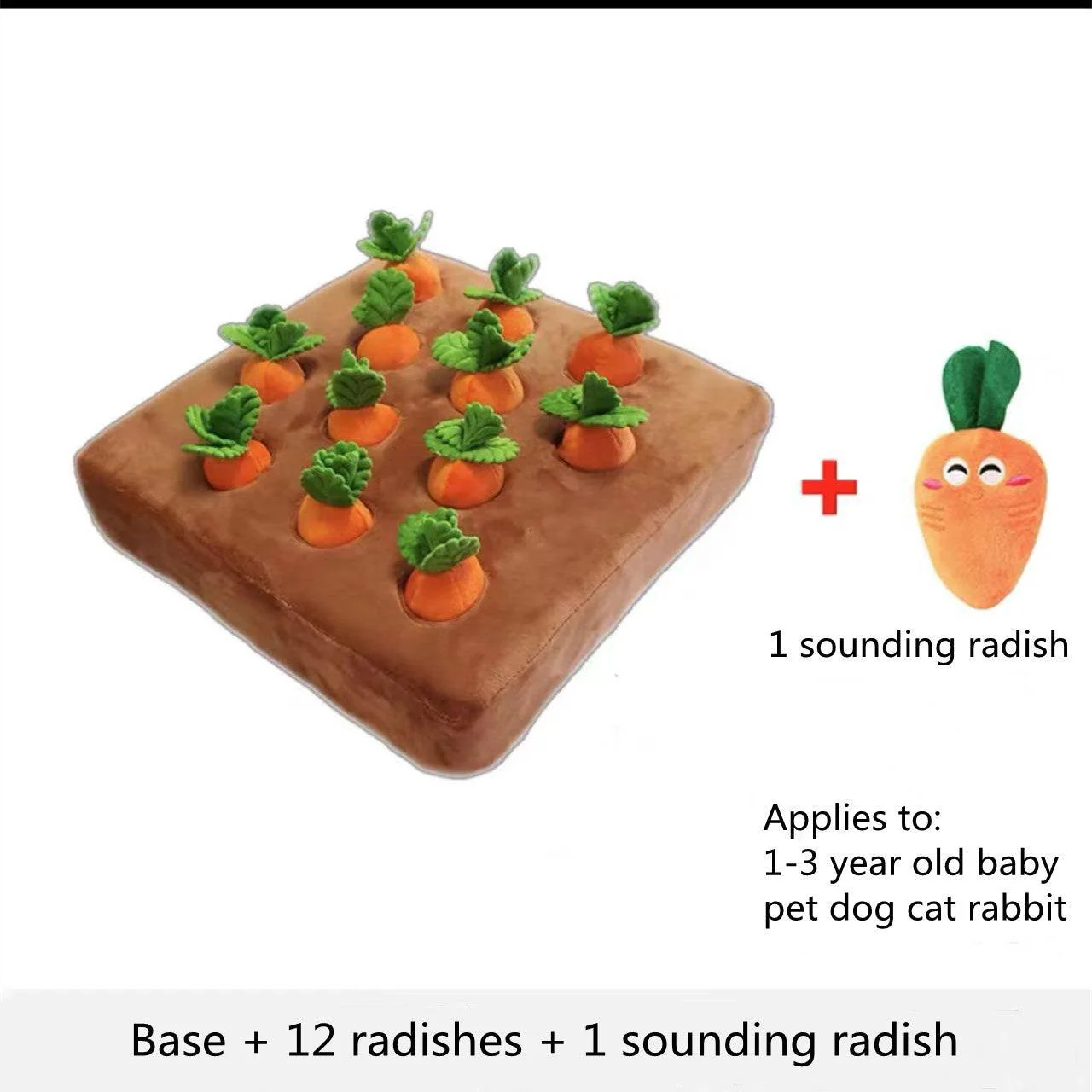 Plush Carrot Pet Snuffle Mat - Image 6