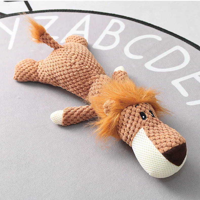 Plush Cartoon Dog Toy – Squeaky Chew Toy for Small Dogs, Teeth Grinding & Fun Playtime - Image 6