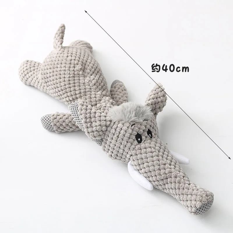Plush Cartoon Dog Toy – Squeaky Chew Toy for Small Dogs, Teeth Grinding & Fun Playtime - Image 7