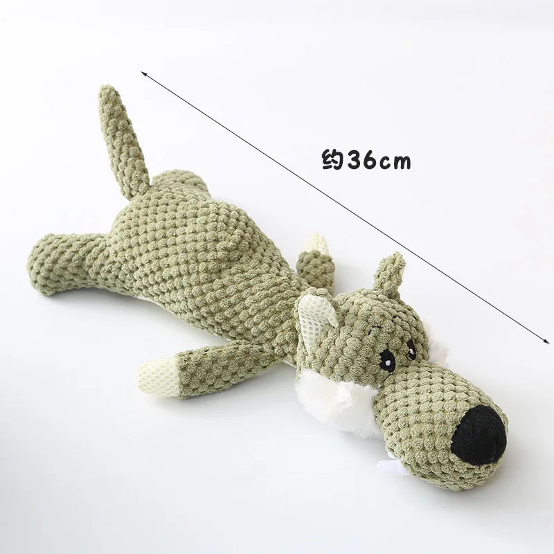 Plush Cartoon Dog Toy – Squeaky Chew Toy for Small Dogs, Teeth Grinding & Fun Playtime - Image 8