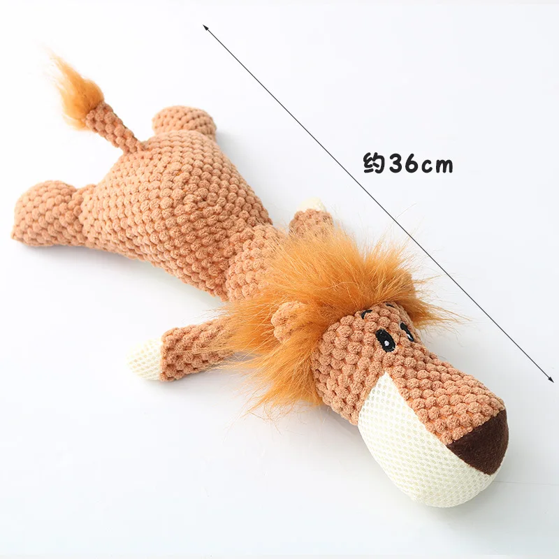 Plush Cartoon Dog Toy – Squeaky Chew Toy for Small Dogs, Teeth Grinding & Fun Playtime - Image 9