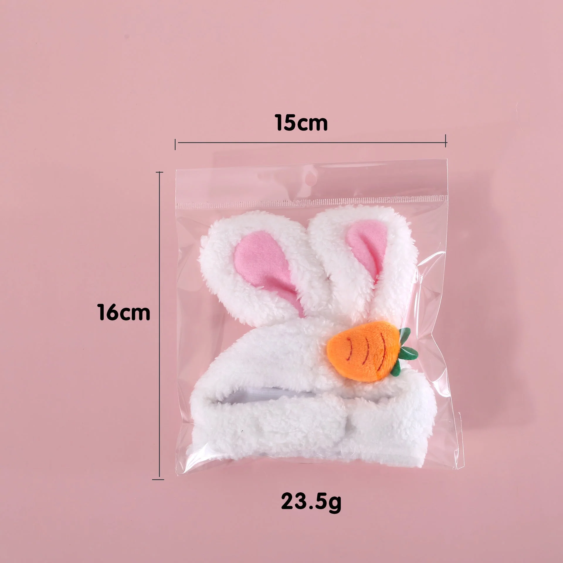 Plush Cartoon Rabbit Ears Cute Pet Headwear - Image 5
