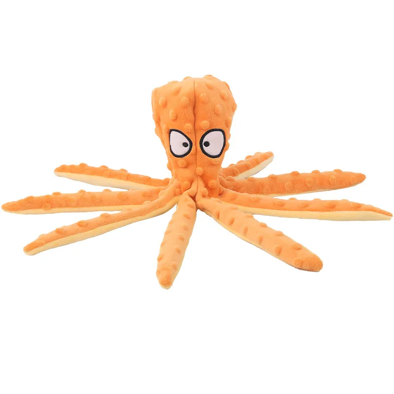 Plush Octopus Dog Toy – Bite Resistant, Squeaky & Interactive - Image 4