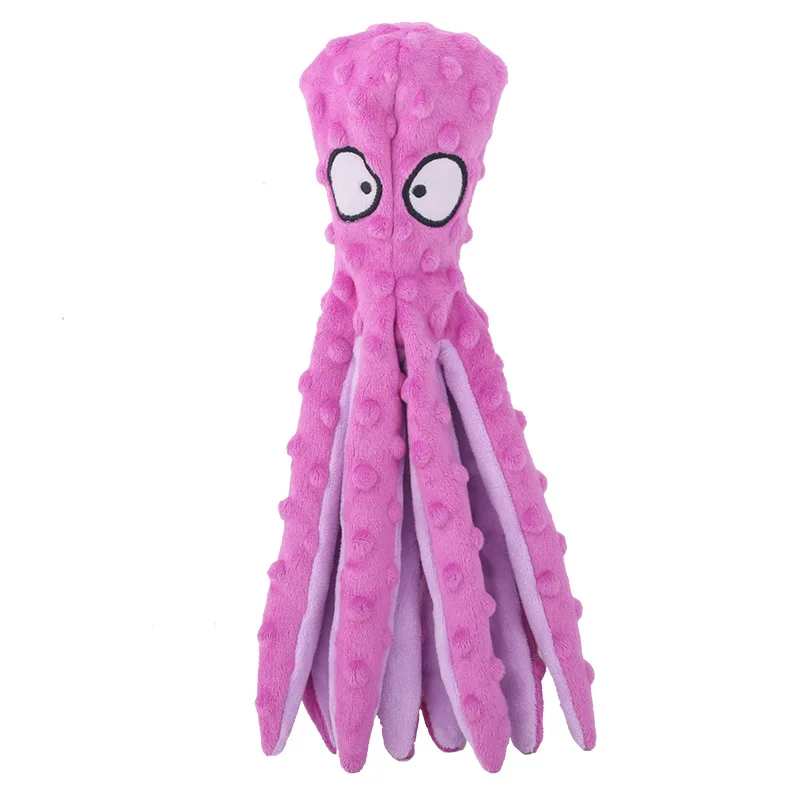 Plush Octopus Dog Toy – Bite Resistant, Squeaky & Interactive - Image 9