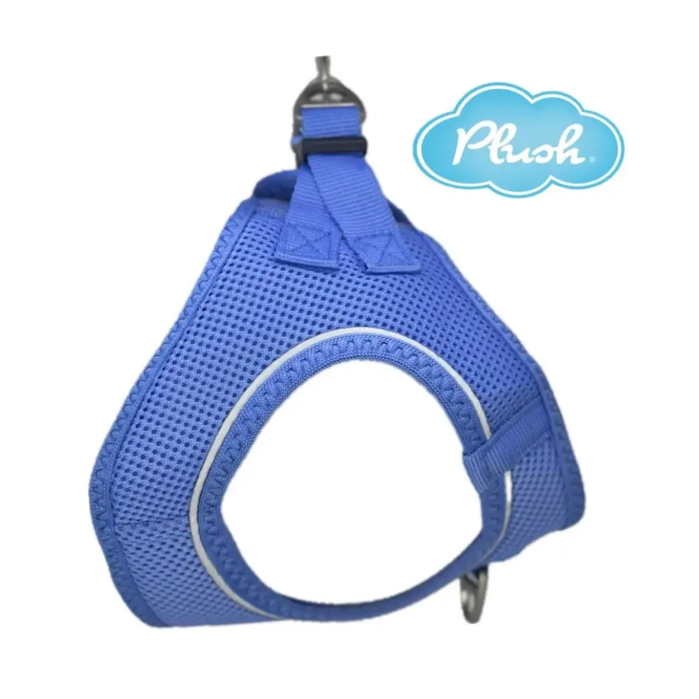 Plush Step In Air Mesh Harness - Cornflower (Front D-Ring) - Image 2