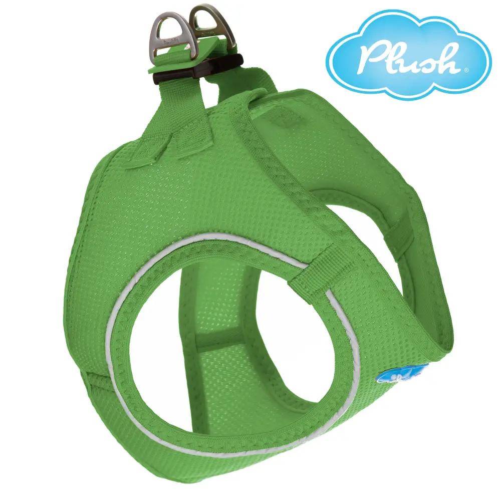 Plush Step In Air Mesh Harness - Grass Green - Image 2