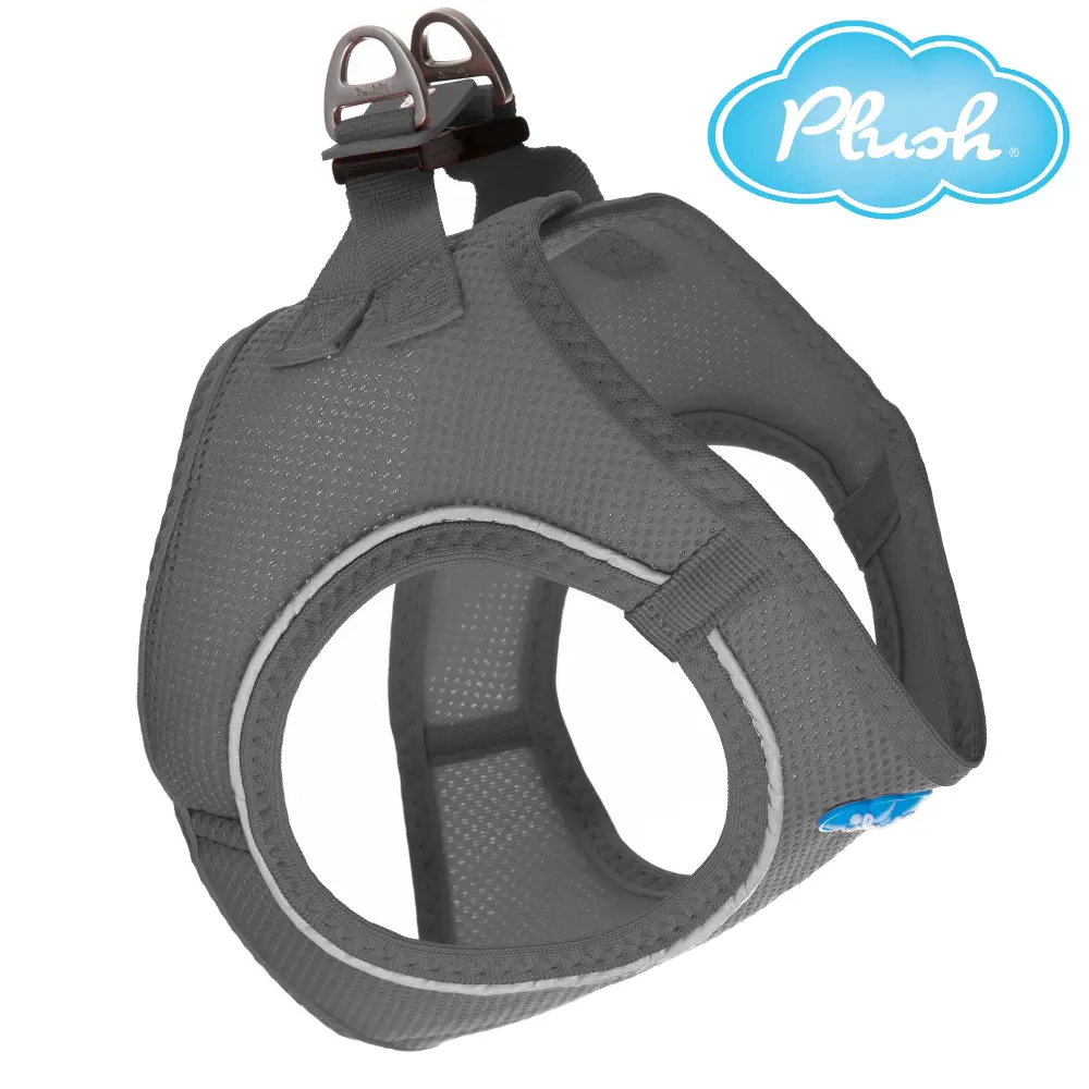 Plush Step In Air Mesh Harness - Shark Grey - Image 2
