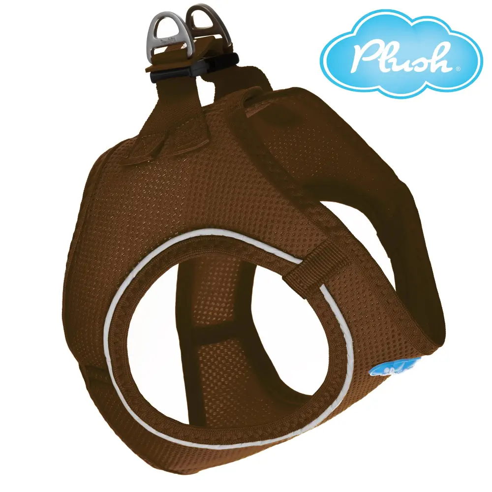 Plush Step In Air Mesh Harness - Toffee - Image 2
