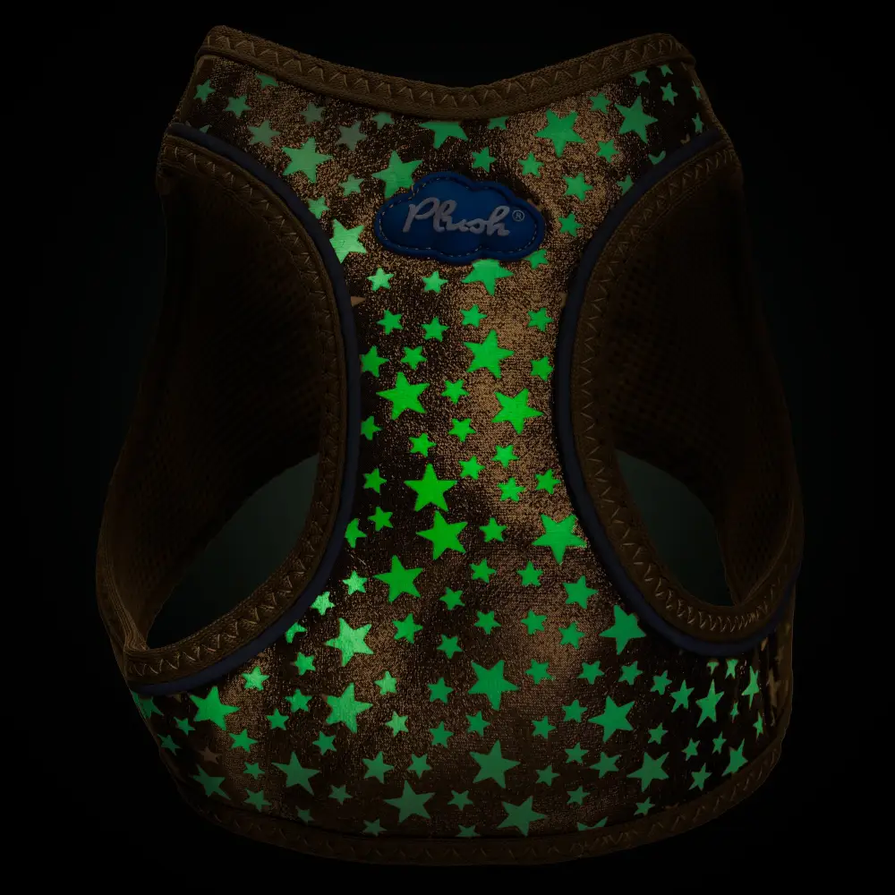 Plush Step In Glitter Glow Harness - Gold - Image 2