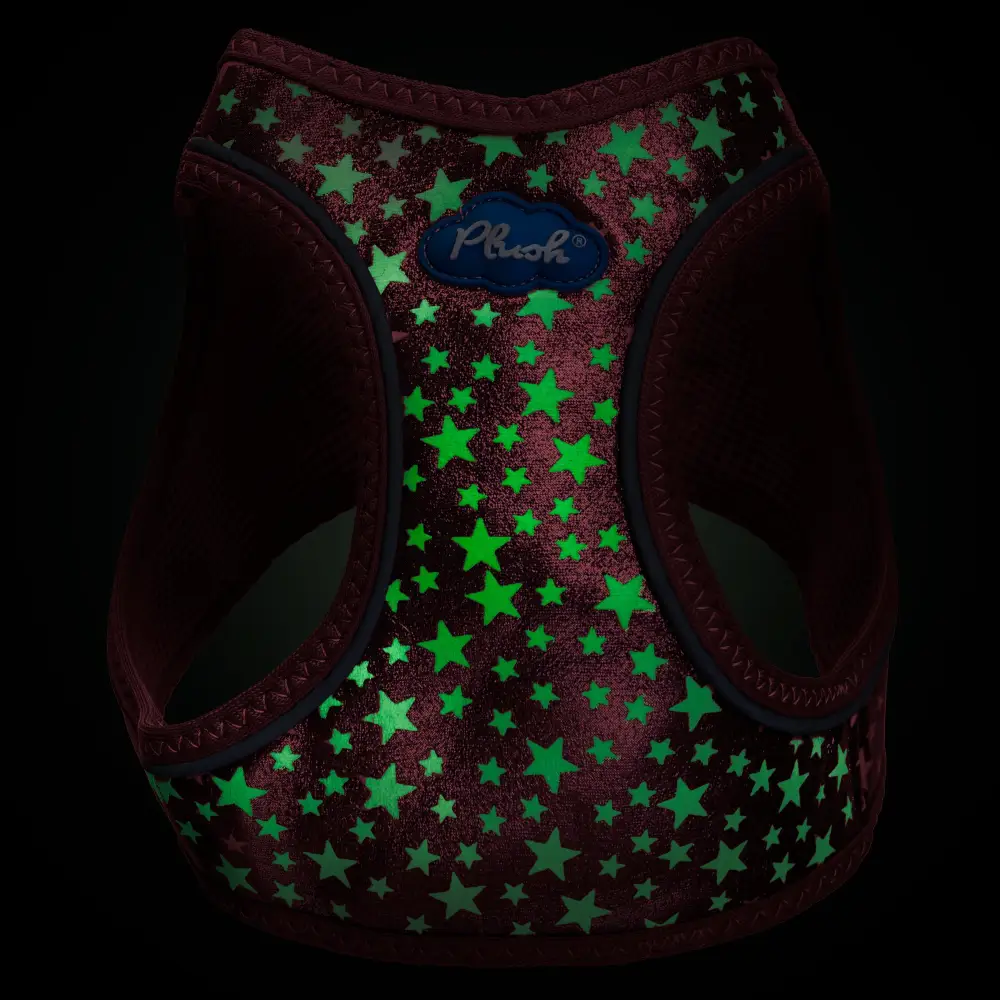 Plush Step In Glitter Glow Harness - Red - Image 2