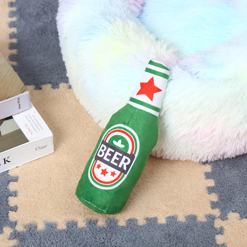 Plush Stuffed Vodka Squeaky Sounding Molar Toy - Image 10