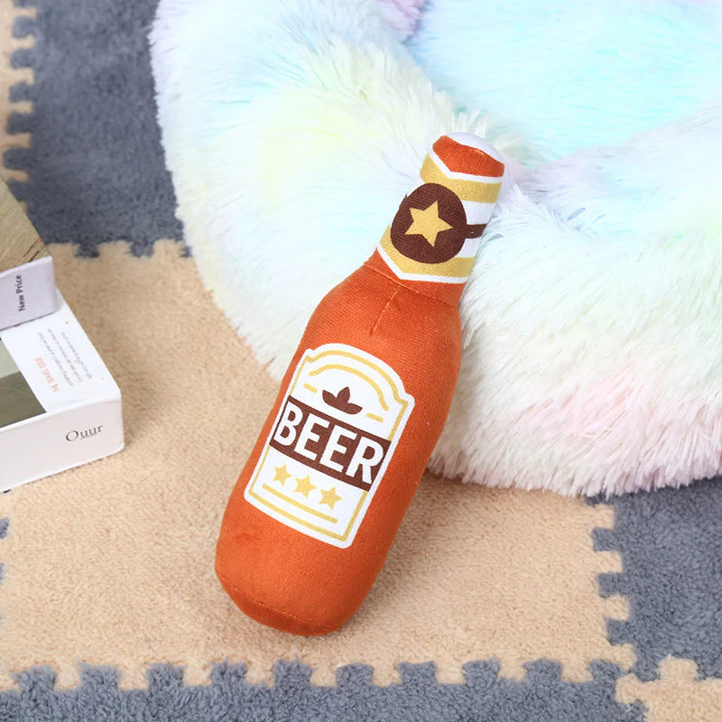 Plush Stuffed Vodka Squeaky Sounding Molar Toy - Image 11