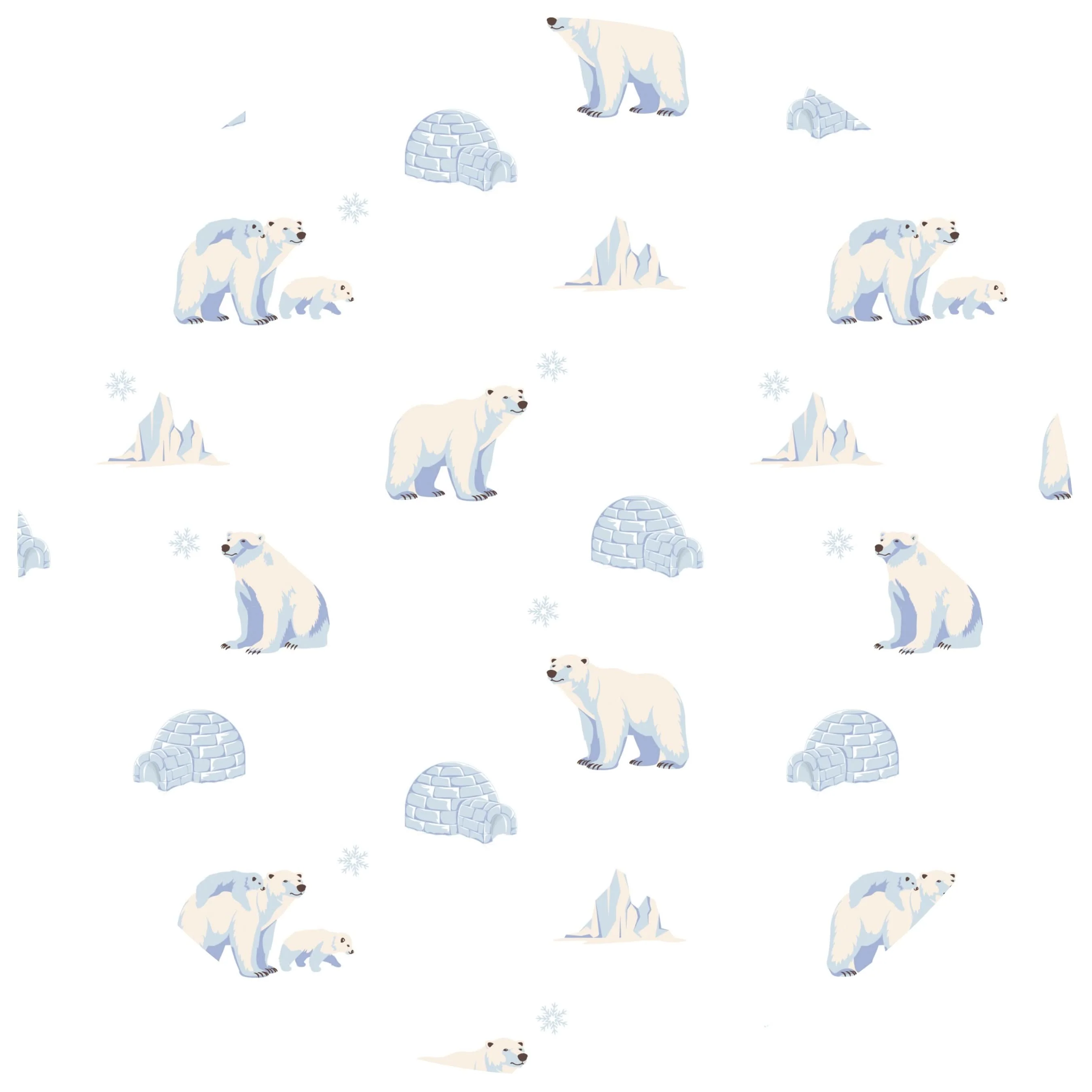 Polar Bear | Adult Button Pajama Top - Image 2