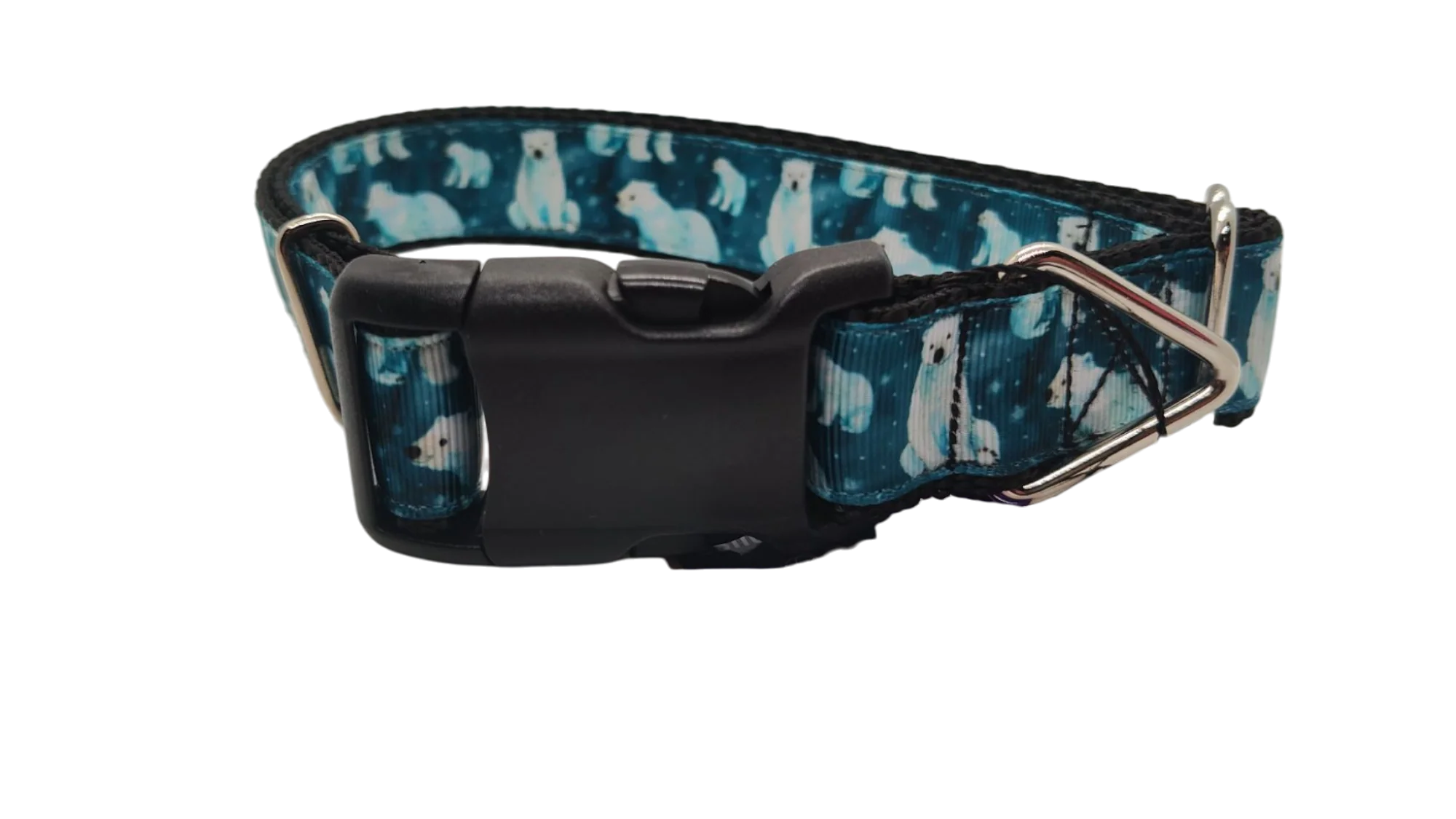 Polar Bears Nylon Dog Collar - Image 2