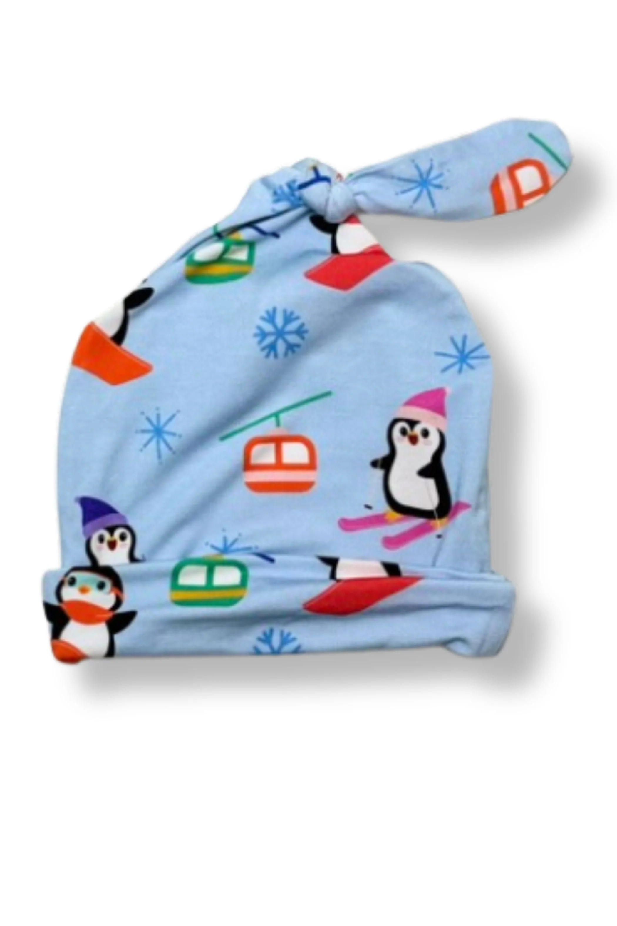 Polar Penguins Top Knot Hat - Image 2