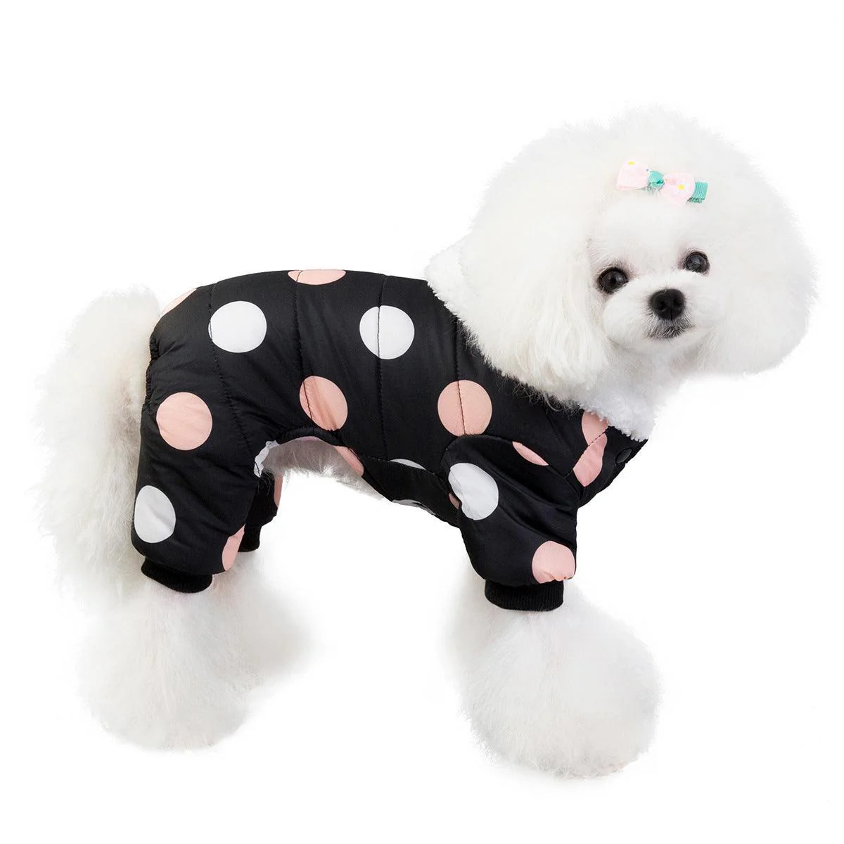 Polka Dot Four-leg Dog Warm Coat - Image 4