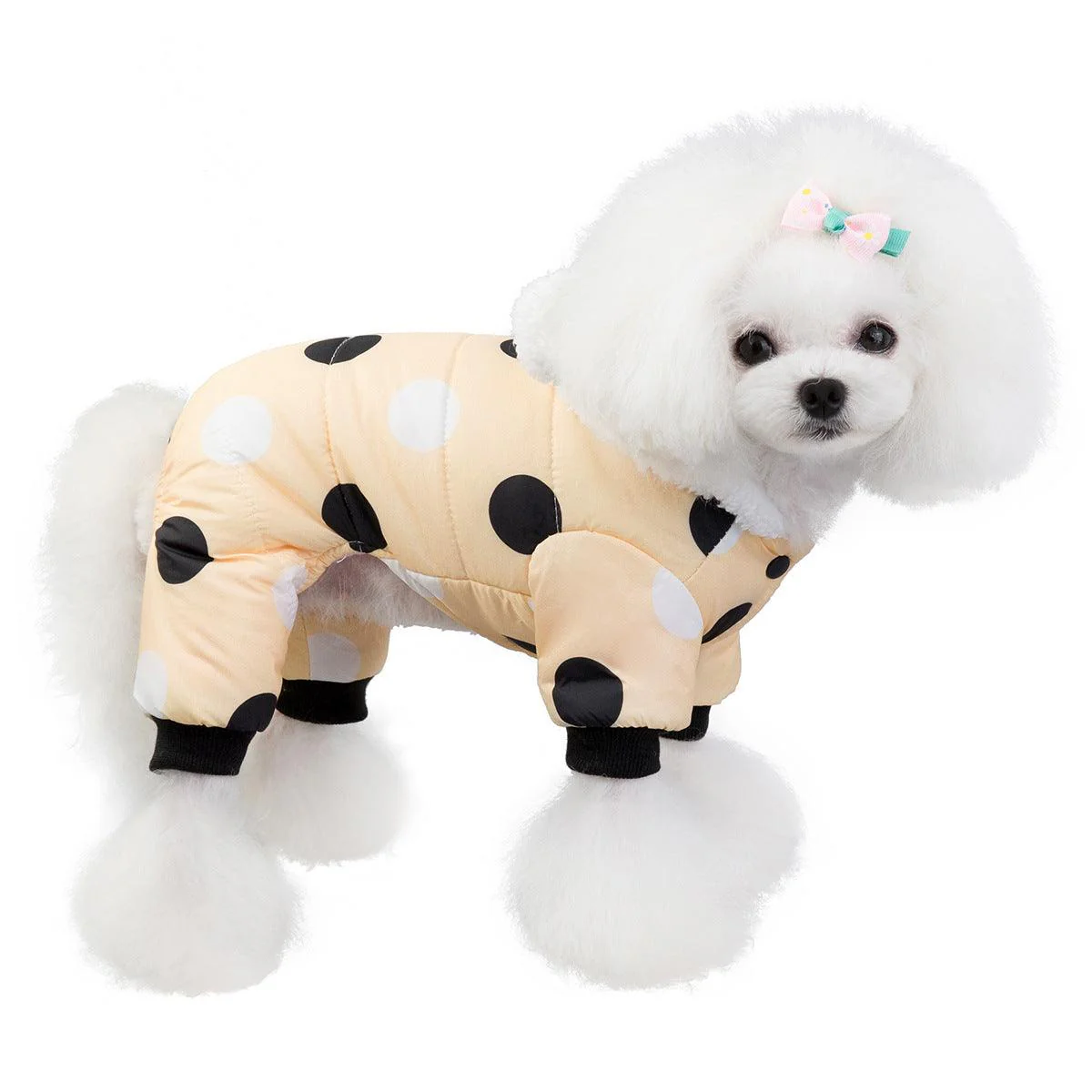 Polka Dot Four-leg Dog Warm Coat - Image 6