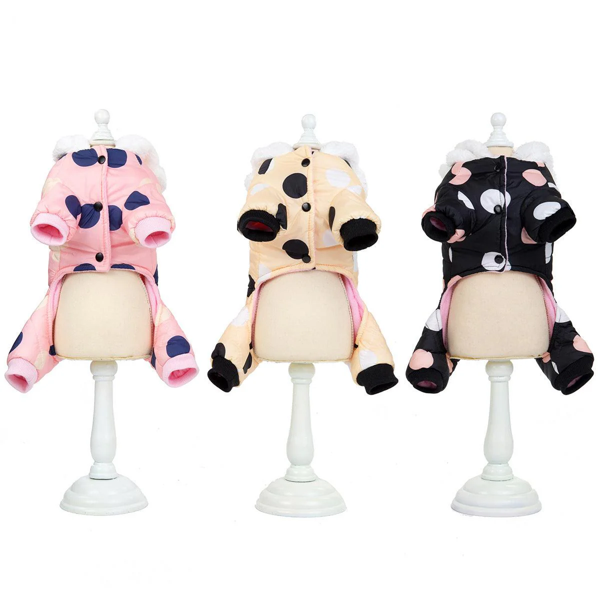Polka Dot Four-leg Dog Warm Coat - Image 7