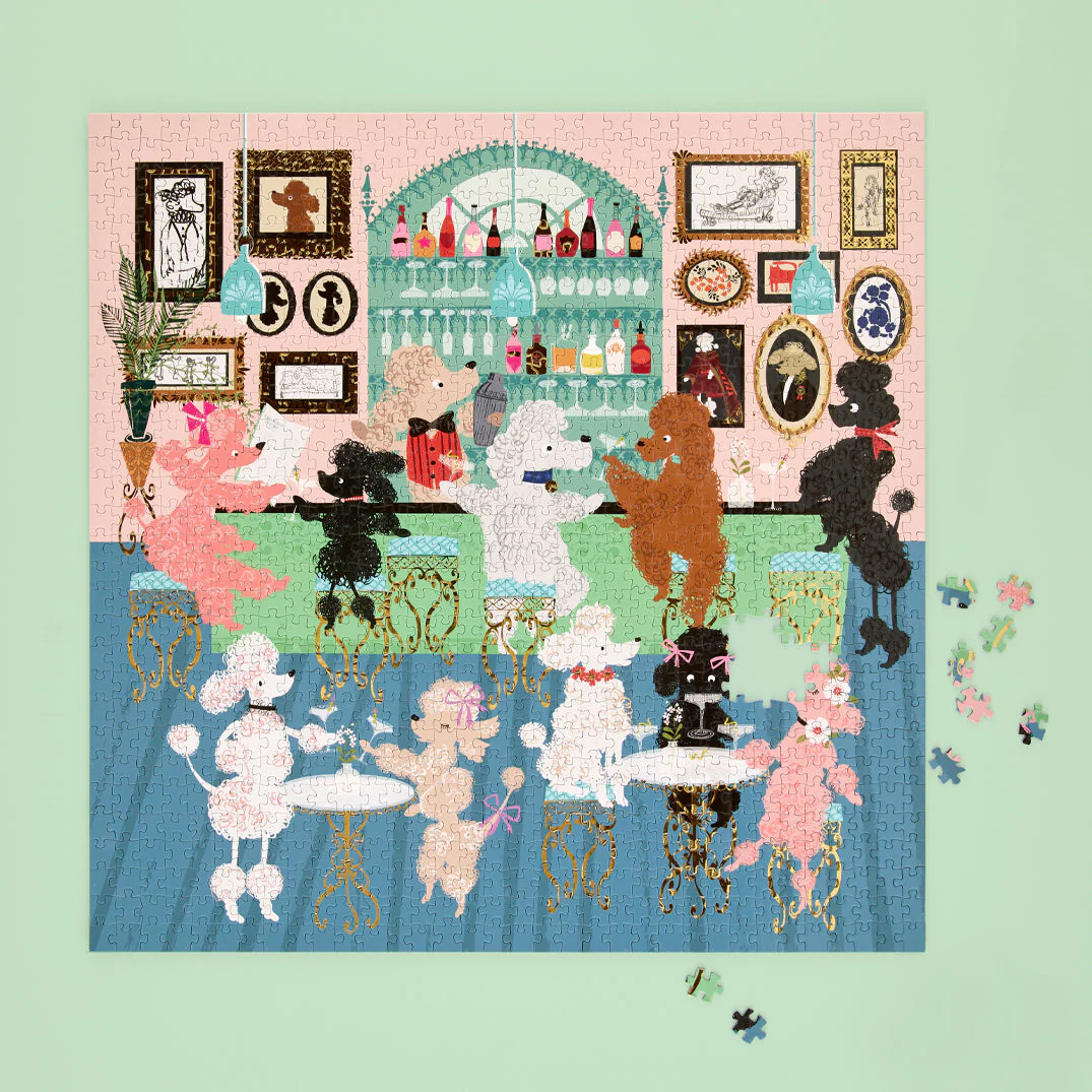Poodle Martini Lounge 1000 Piece Puzzle - Image 2