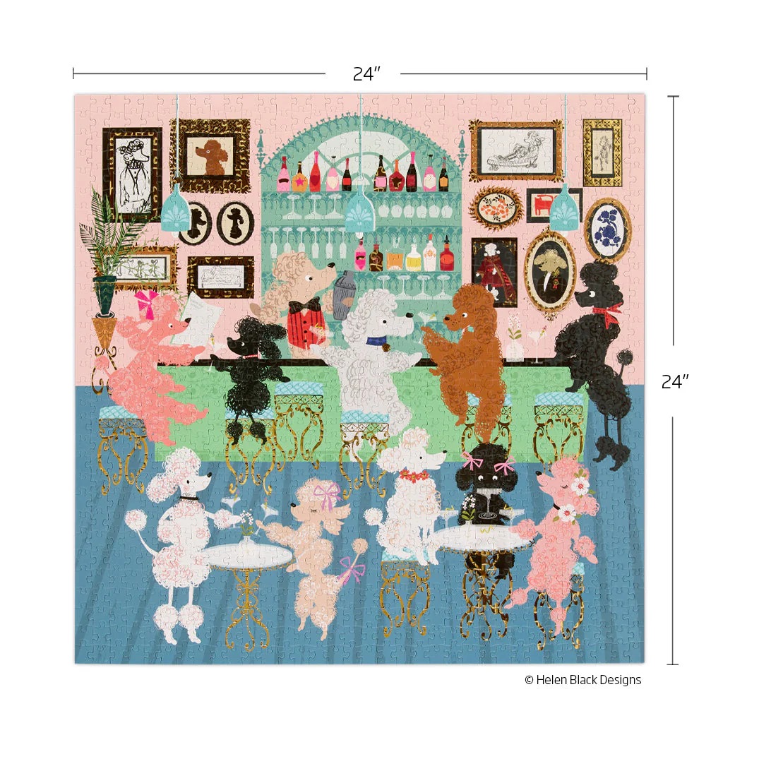 Poodle Martini Lounge 1000 Piece Puzzle - Image 5
