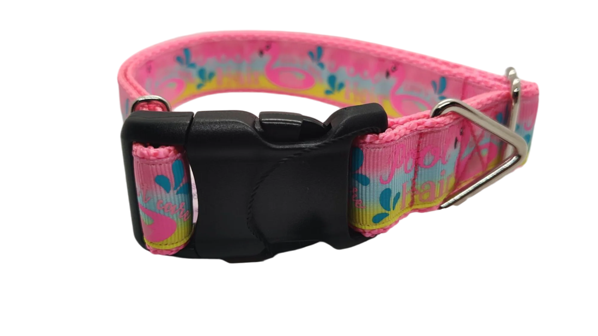 Pool Hair Don't Care Nylon Dog Collar - Image 2