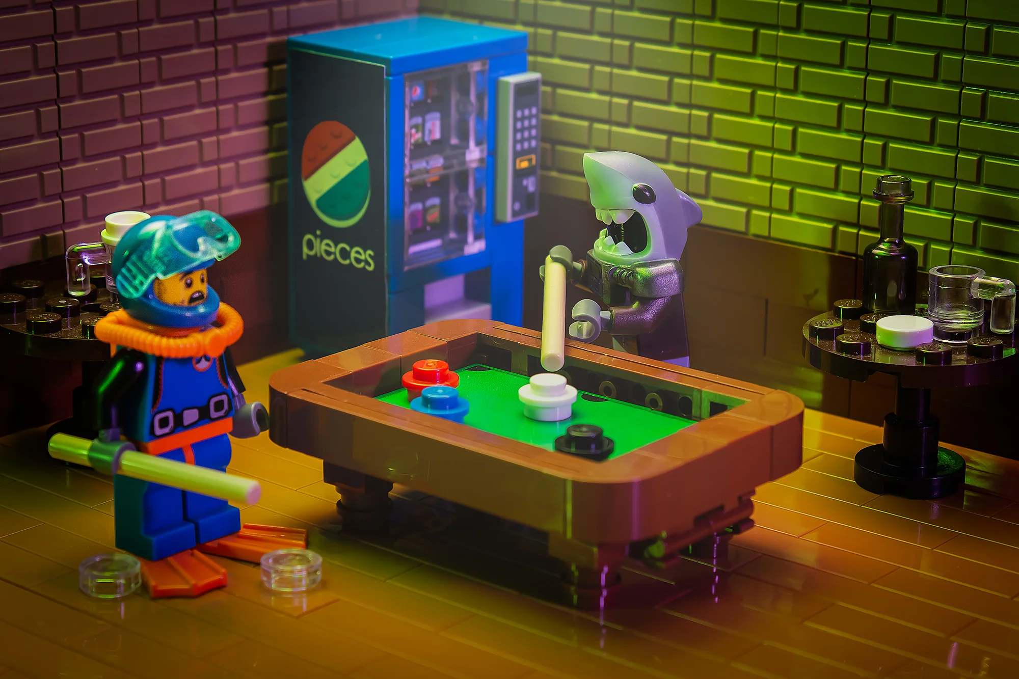 Pool Table Building Kit made from LEGO parts - Image 2