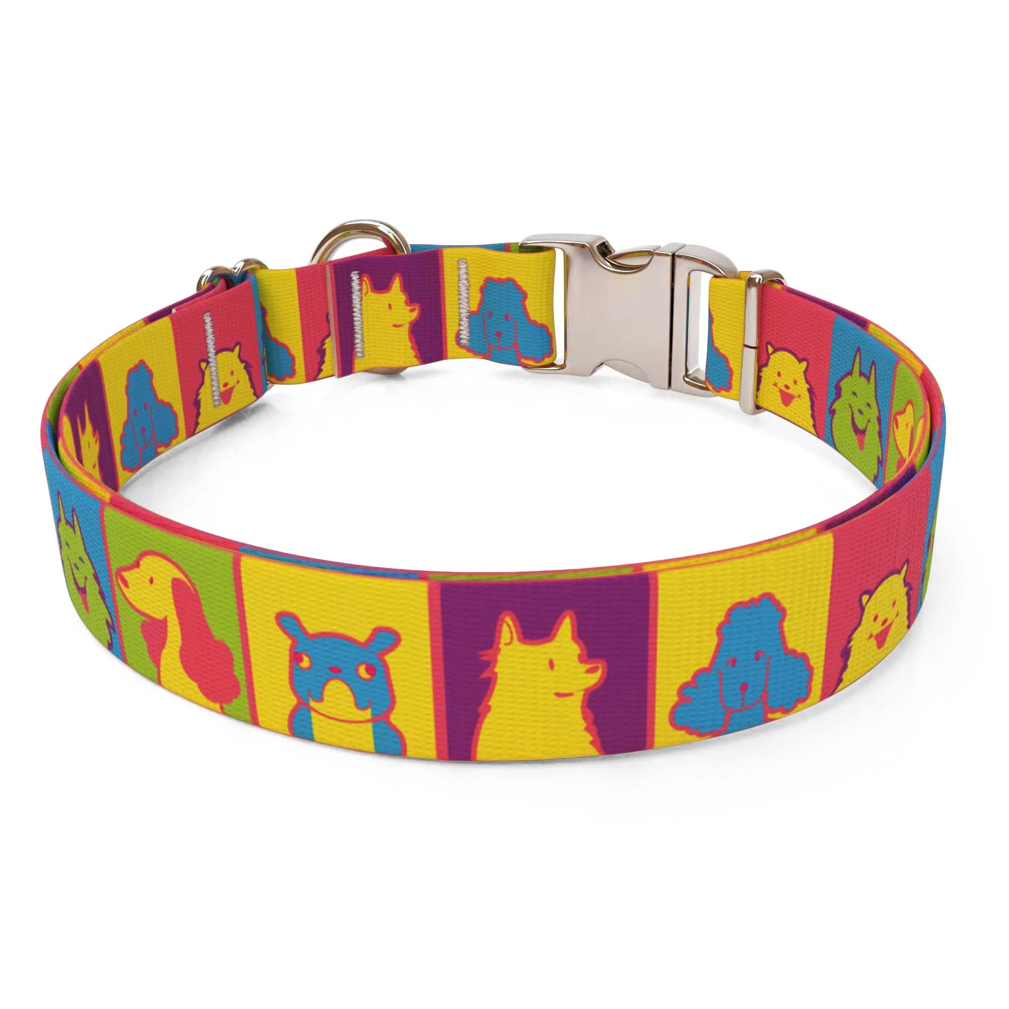 Pop Art Dogs Dog Collar - Image 2