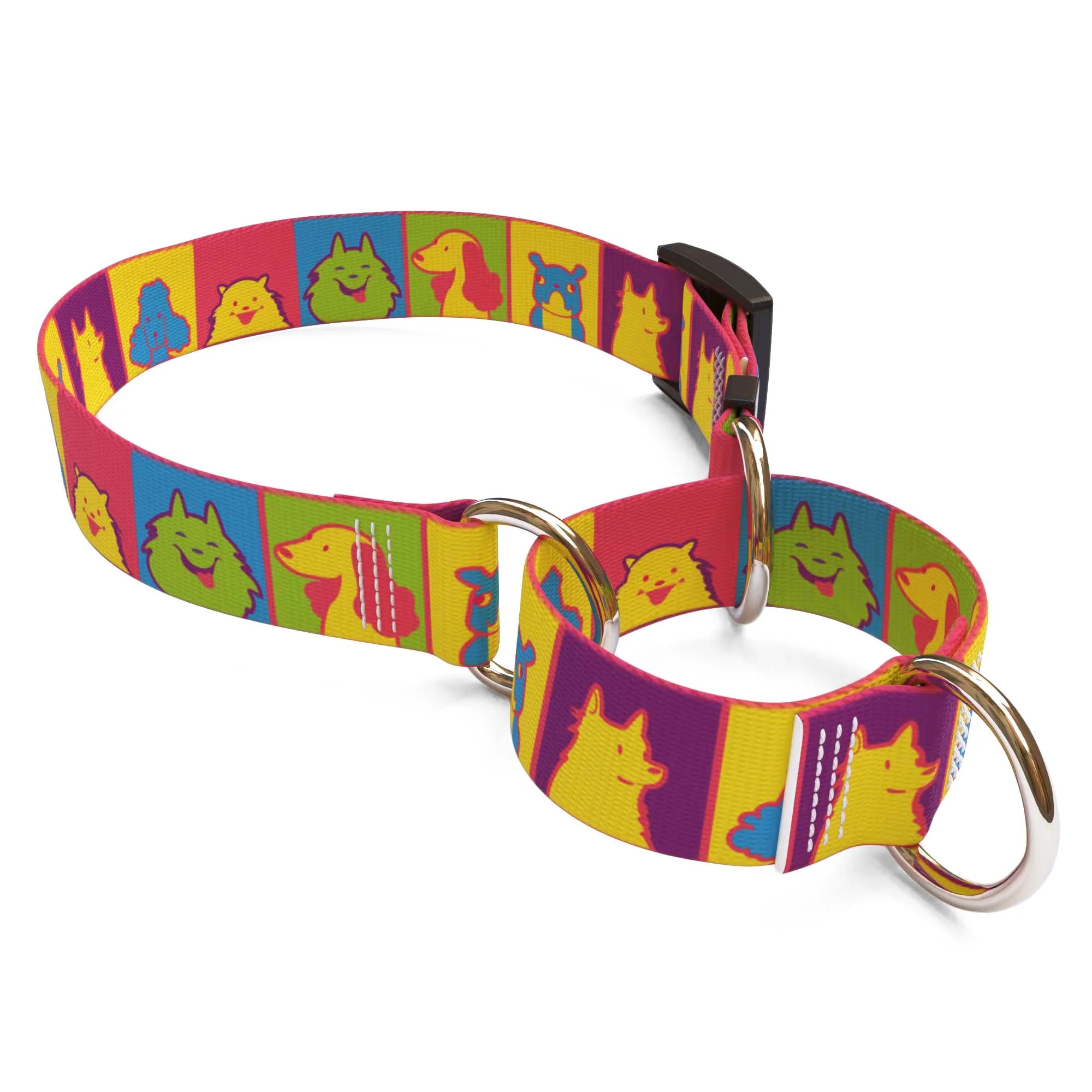 Pop Art Dogs Dog Collar - Image 3
