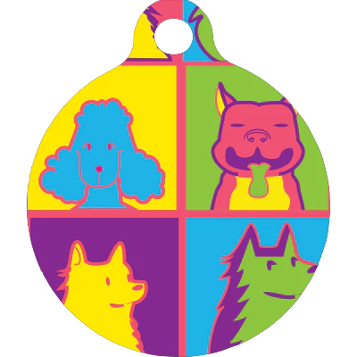 Pop Art Dogs HD Dog ID Tag - Image 4