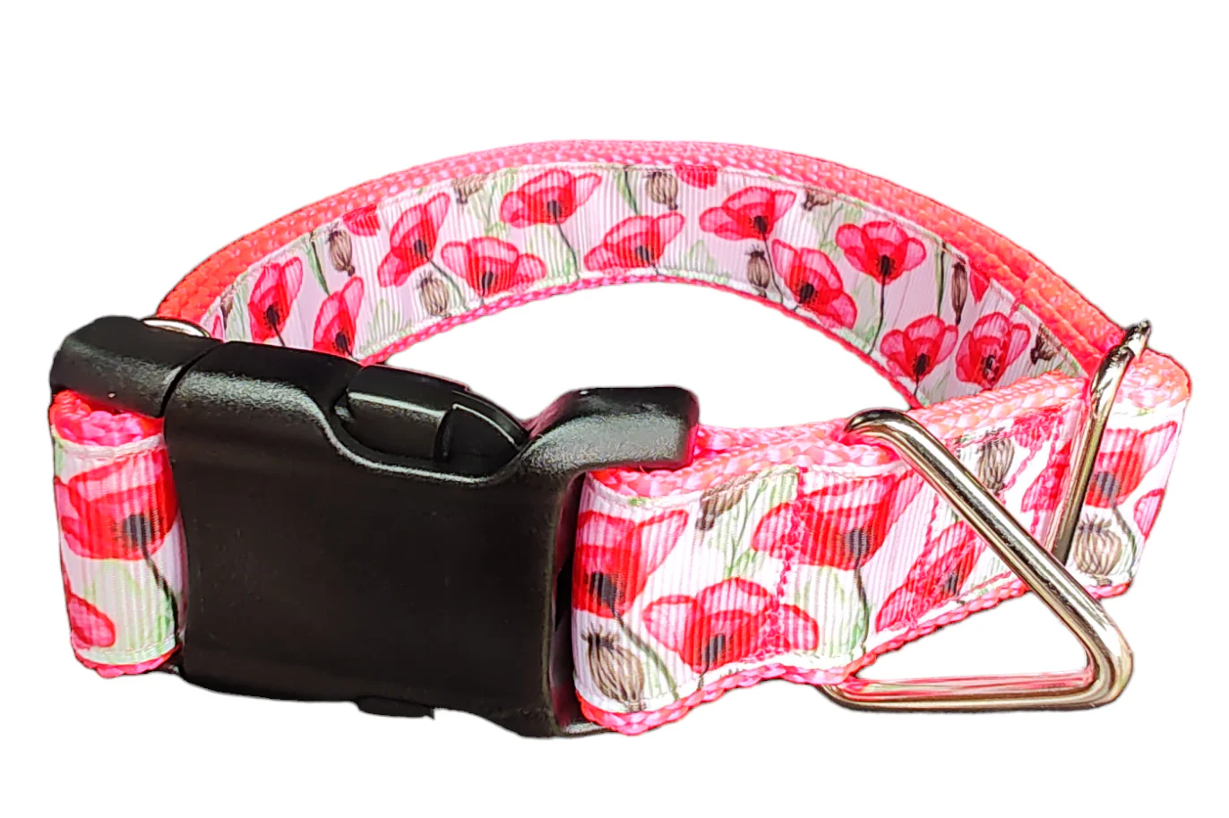Poppies Nylon Dog Collar - Image 2