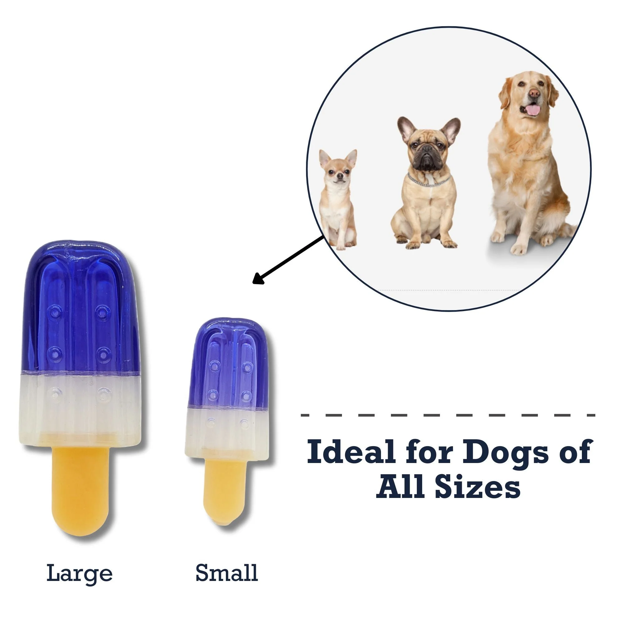 Popsicle-Shaped Freezable Dog Toy – 100% Natural Rubber Chew Toy - Image 10