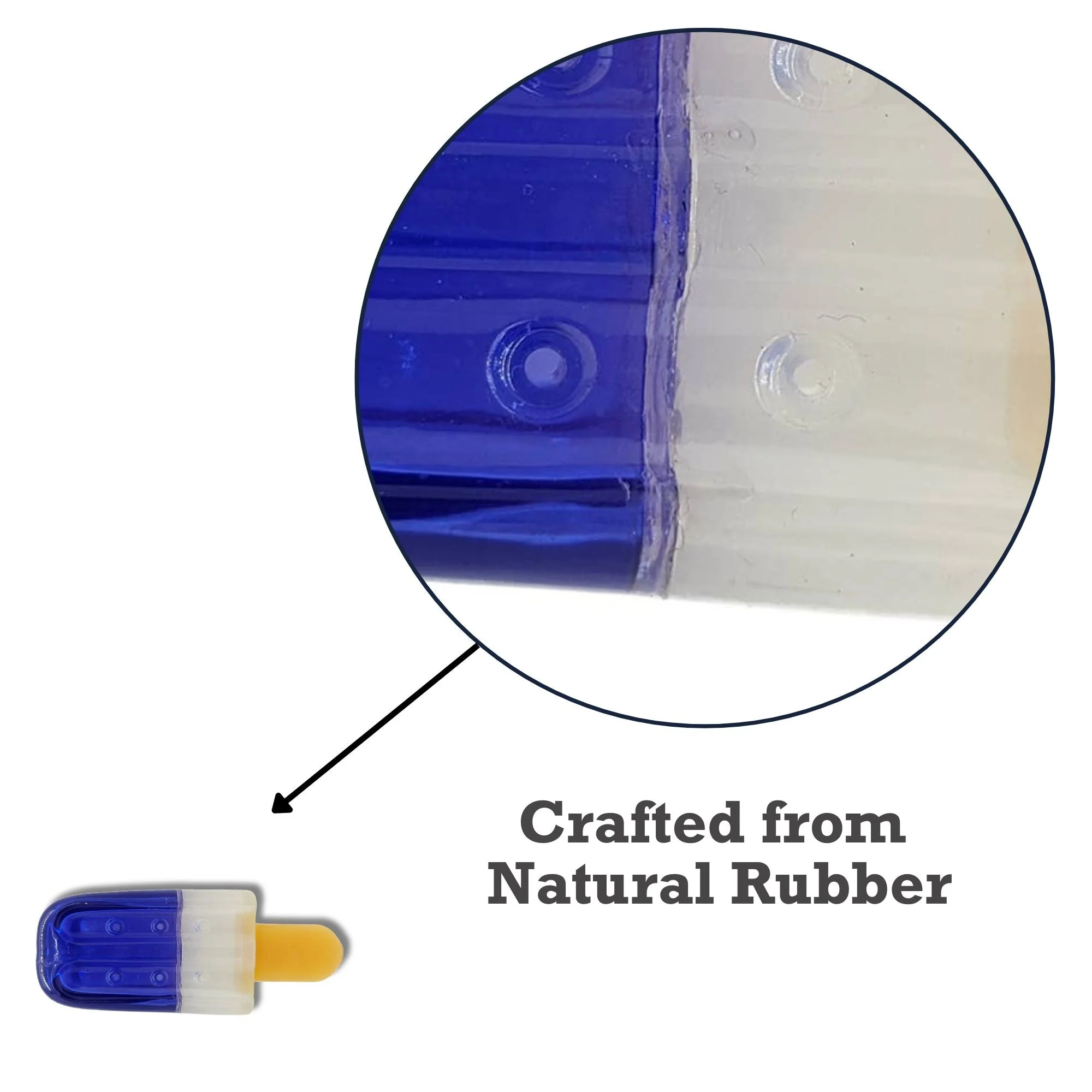 Popsicle-Shaped Freezable Dog Toy – 100% Natural Rubber Chew Toy - Image 8