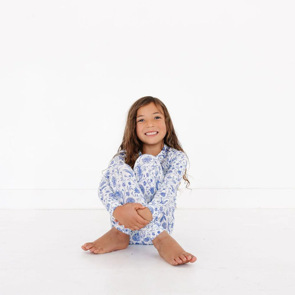 Porcelain Vine Bamboo Toddler Pajama Set - Image 4