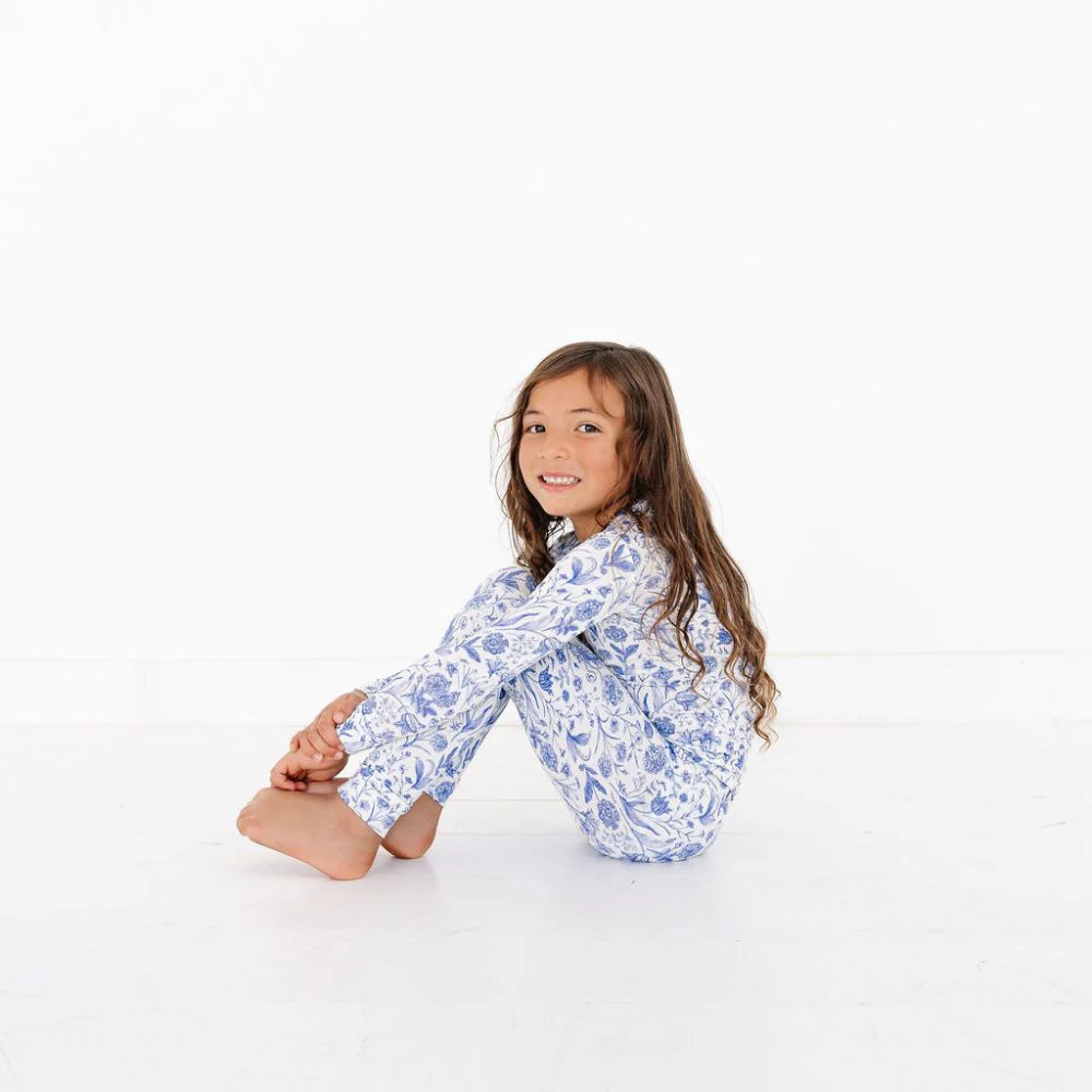 Porcelain Vine Bamboo Toddler Pajama Set - Image 5