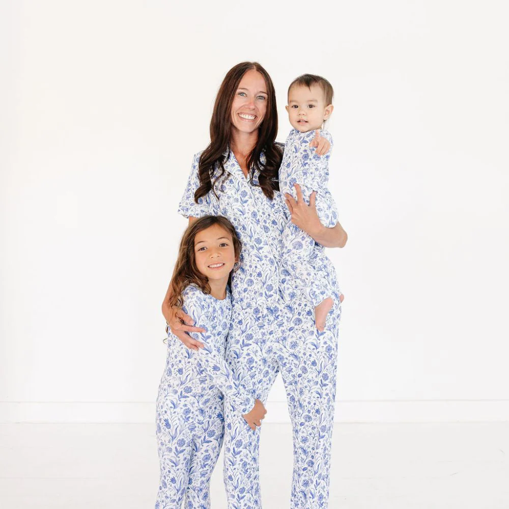 Porcelain Vine Bamboo Toddler Pajama Set - Image 7