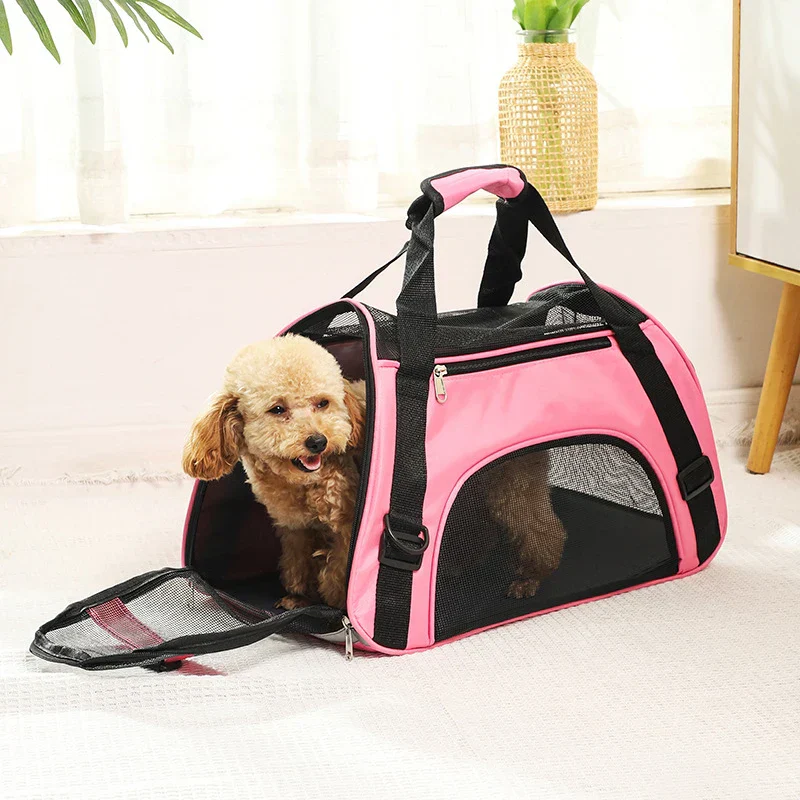Portable Cat & Dog Carrier Bag – Foldable Breathable Travel Handbag - Image 4