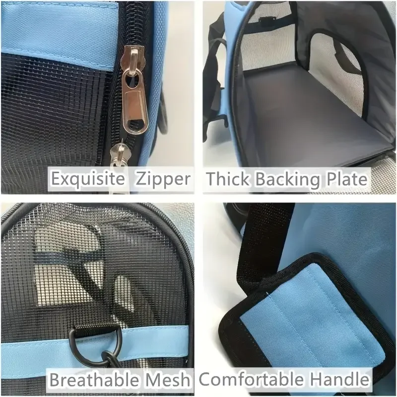 Portable Dog & Cat Travel Carrier – Breathable Mesh Pet Handbag - Image 4