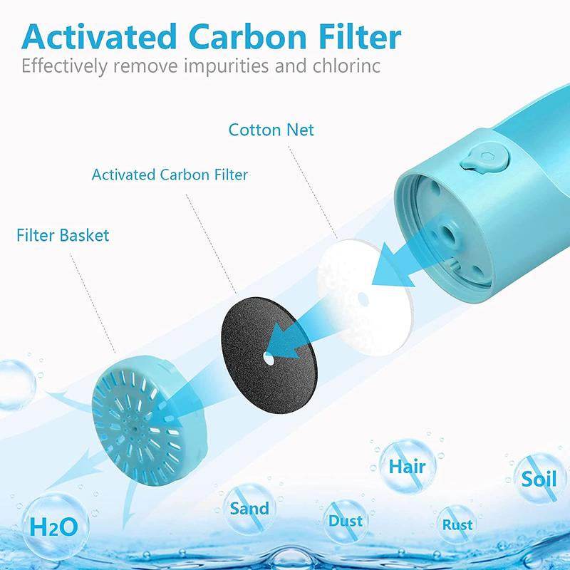 Portable Dog Water Bottle with Carbon Filter - 13.5oz Leak-Proof Pet Travel Water Dispenser | Lightweight Walking & Hiking Bottle - Image 6