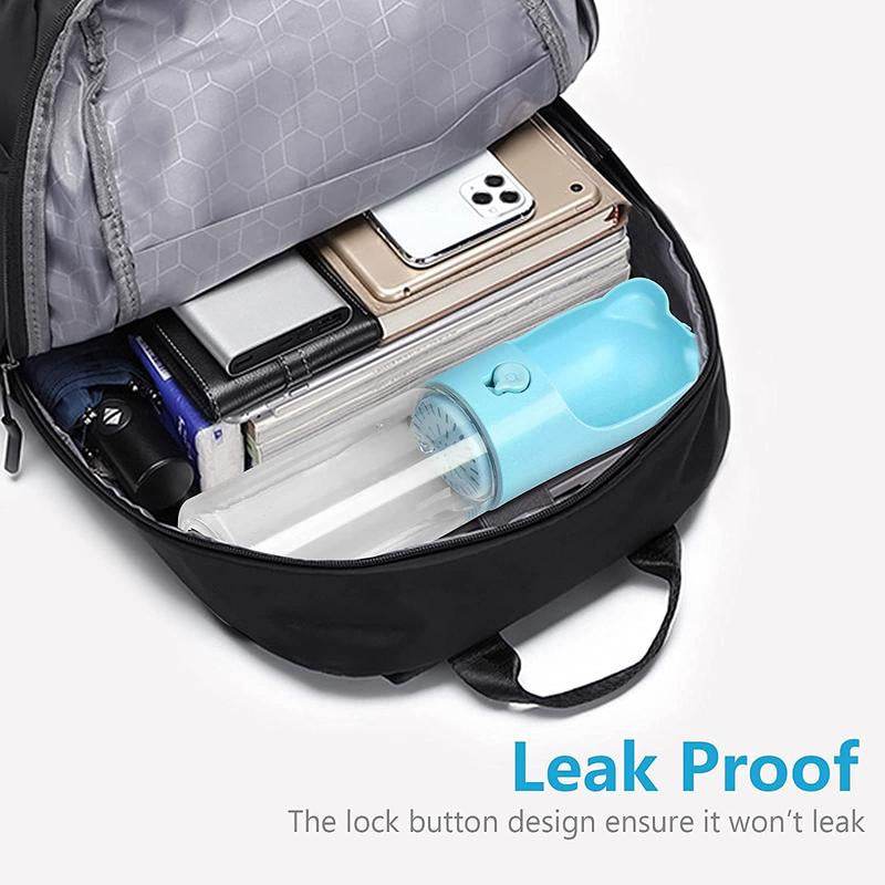 Portable Dog Water Bottle with Carbon Filter - 13.5oz Leak-Proof Pet Travel Water Dispenser | Lightweight Walking & Hiking Bottle - Image 7