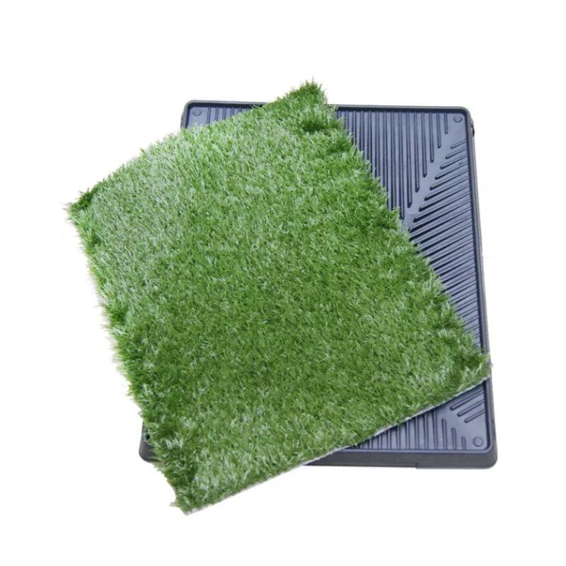 Portable Pet Potty Grass Mat with Tray - Image 6