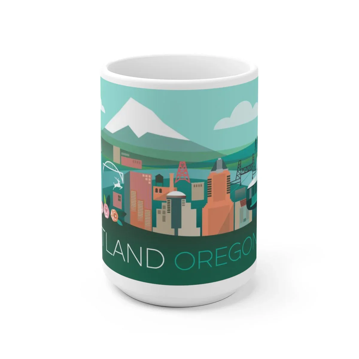 PORTLAND, OREGON 11 OZ OR 15 OZ CERAMIC MUG - Image 2