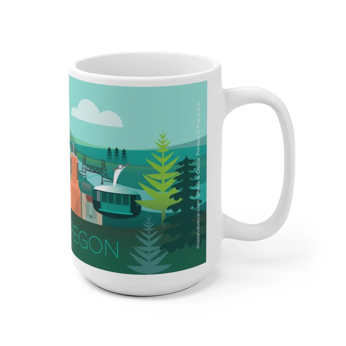 PORTLAND, OREGON 11 OZ OR 15 OZ CERAMIC MUG - Image 3