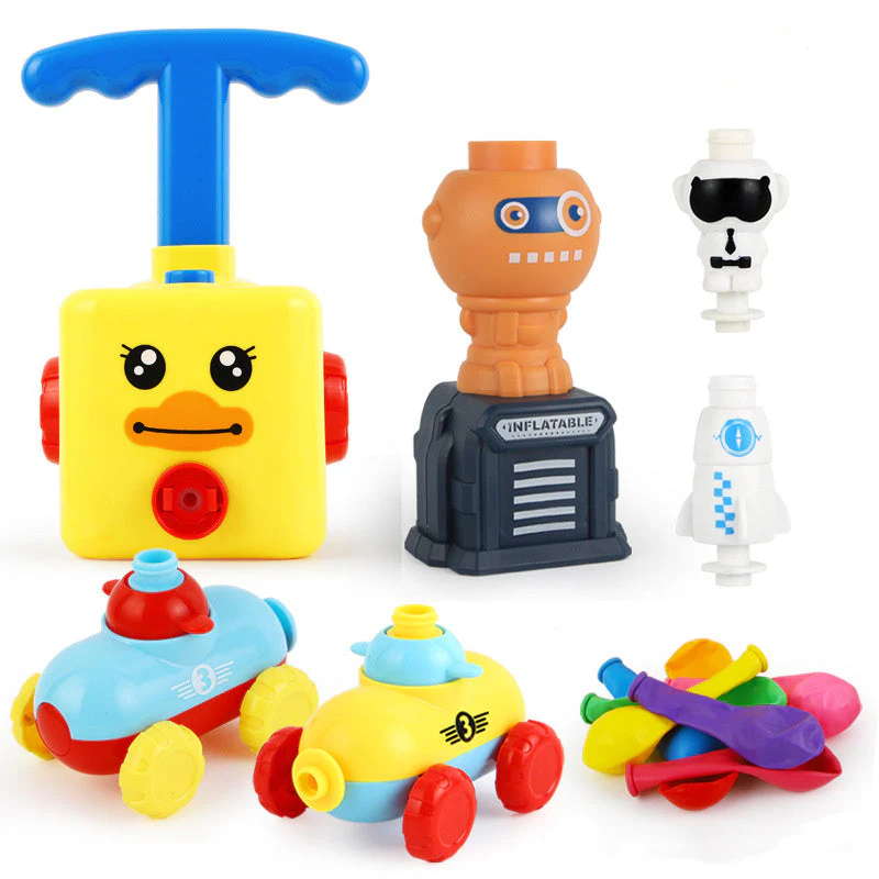 Power Balloon Launch Tower Toy Puzzle  Education Inertia Air Power Balloon Car Science Experimen Toy For Children Gift - Image 30