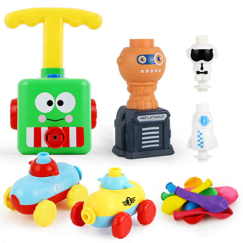 Power Balloon Launch Tower Toy Puzzle  Education Inertia Air Power Balloon Car Science Experimen Toy For Children Gift - Image 5