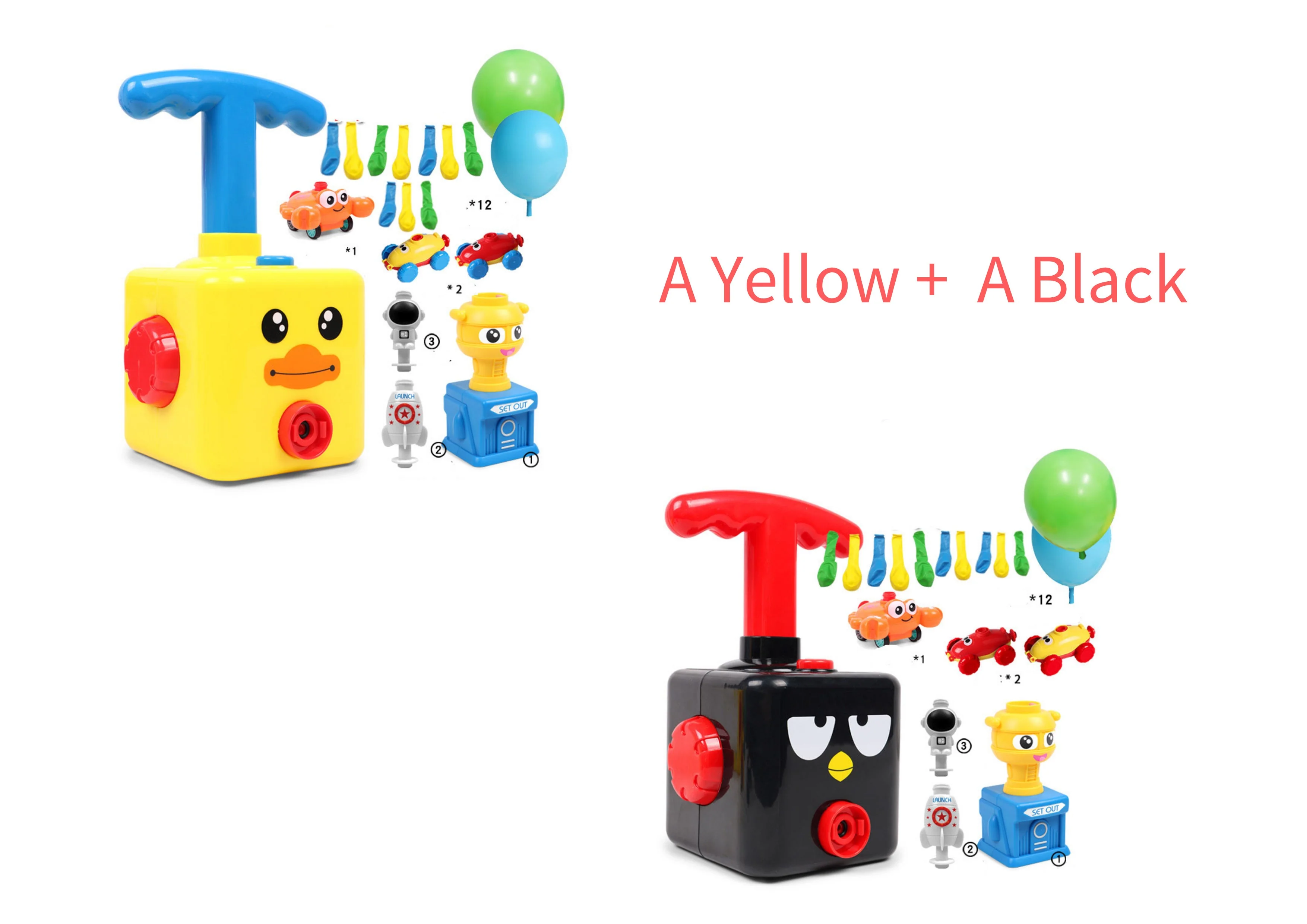 Power Balloon Launch Tower Toy Puzzle  Education Inertia Air Power Balloon Car Science Experimen Toy For Children Gift - Image 6