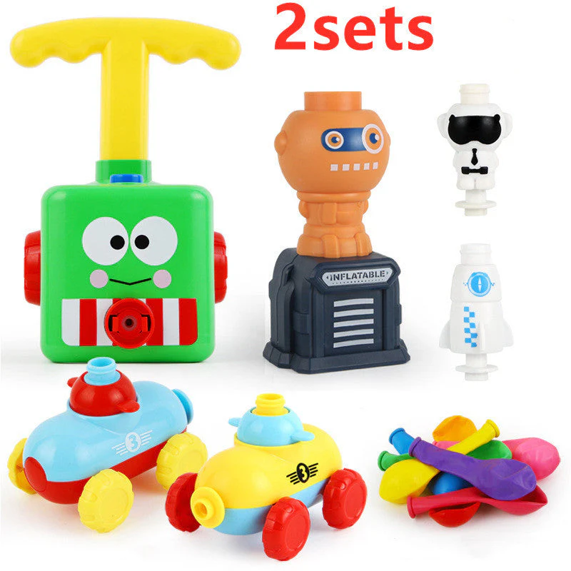 Power Balloon Launch Tower Toy Puzzle  Education Inertia Air Power Balloon Car Science Experimen Toy For Children Gift - Image 9