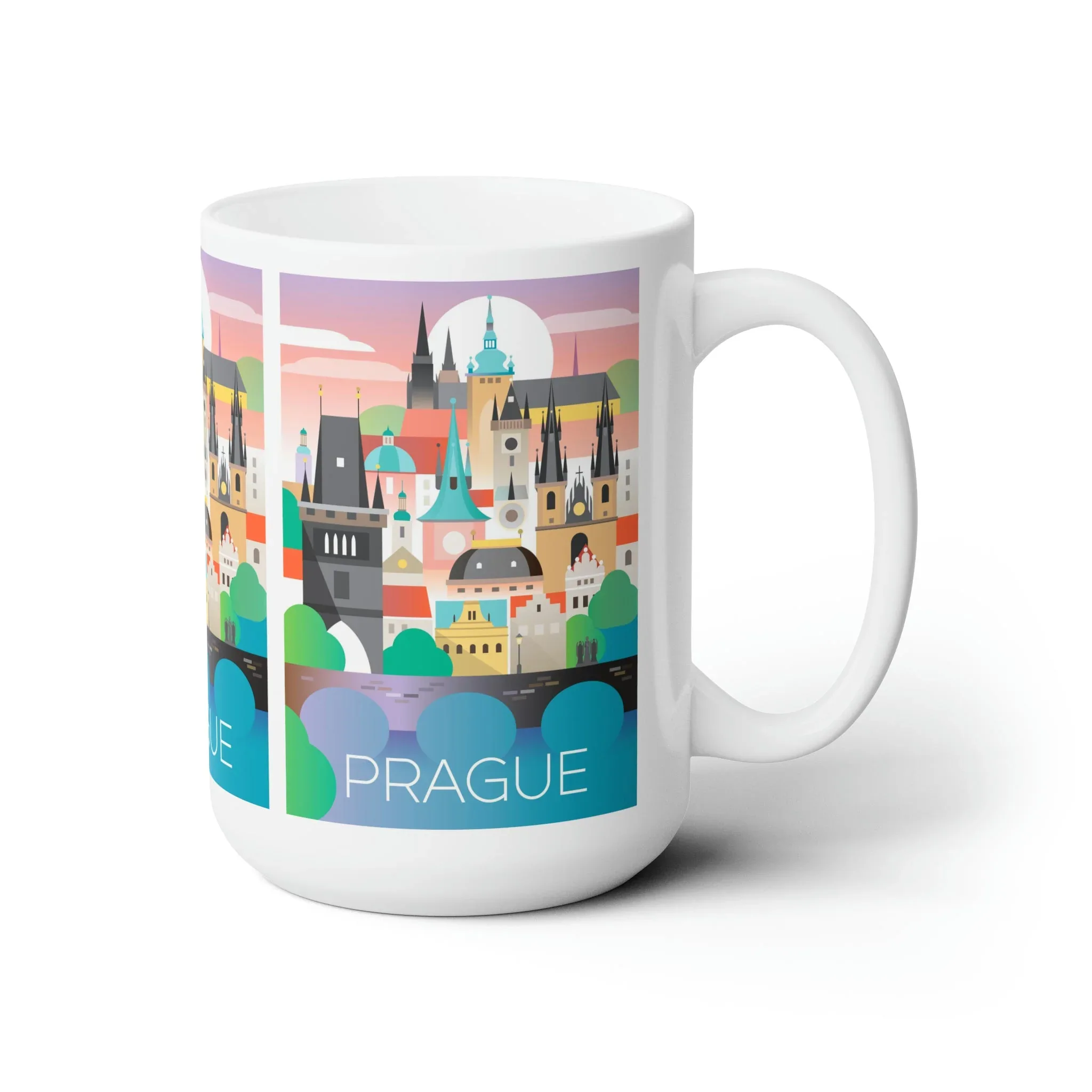 Prague Ceramic Mug 11oz or 15oz - Image 3