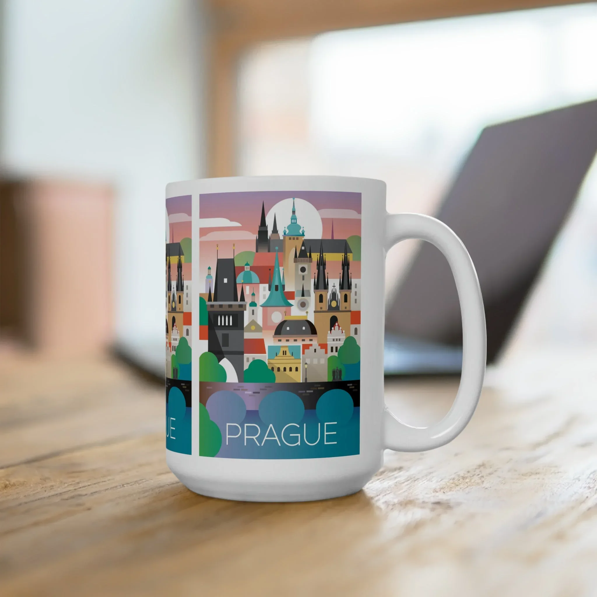 Prague Ceramic Mug 11oz or 15oz - Image 4