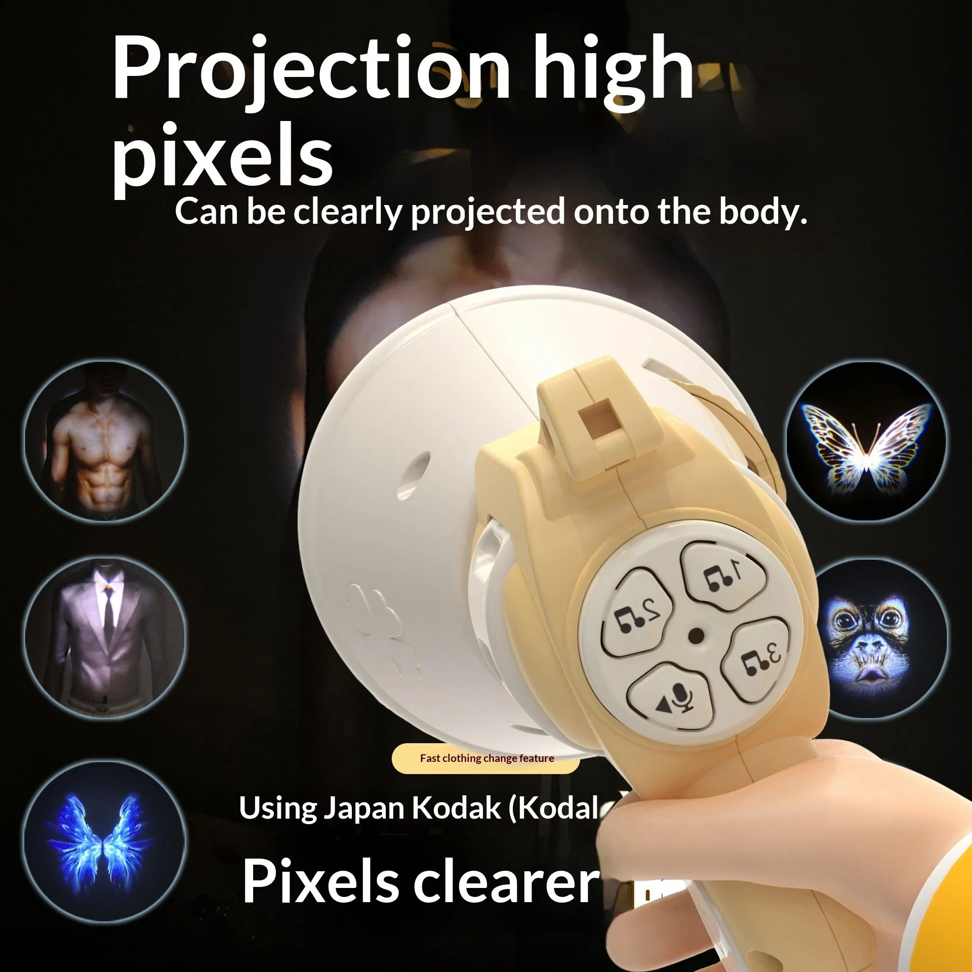 Prank Voice Toy A Disguise-changing Projection Speaker Gun - Image 3